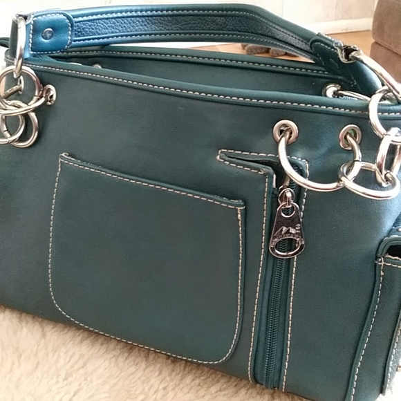 Montana West Blingy Sugar Skull Turquoise Shoulder Bag - Picture 5 of 12